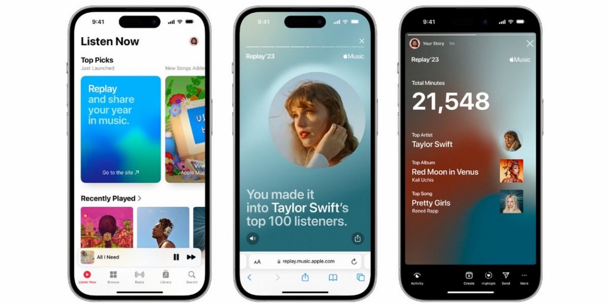 Apple Music Debuts Year-End 'Replay' Charts For 2023