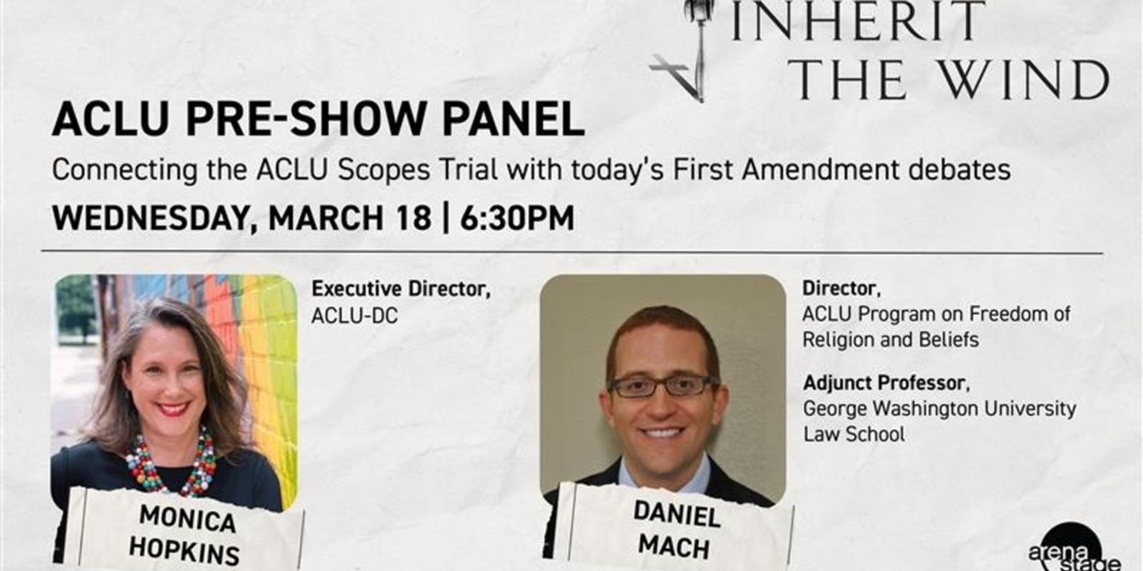 Arena Stage to Present ACLU PANEL: SCOPES TRIAL