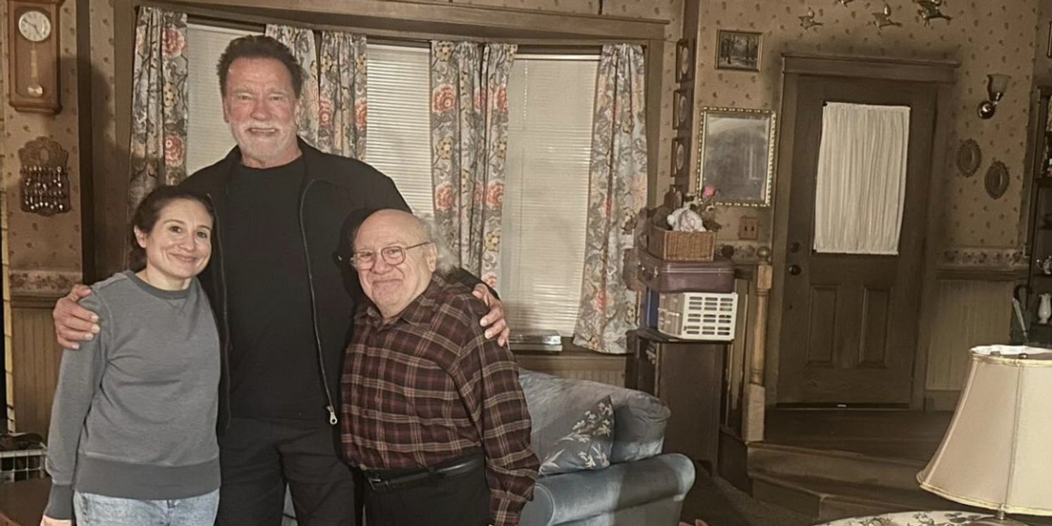 Arnold Schwarzenegger Visits TWINS Co-Star Danny DeVito at I NEED THAT  Image