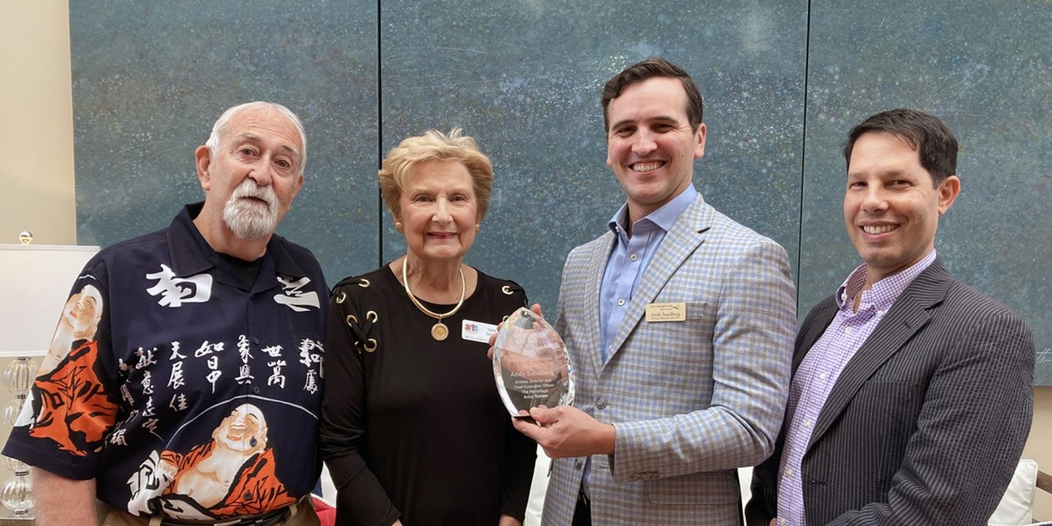 Arts Advocates Honors Hermitage Artist Retreat's Artistic Director and CEO Andy Sandberg With Luminaire Award  Image