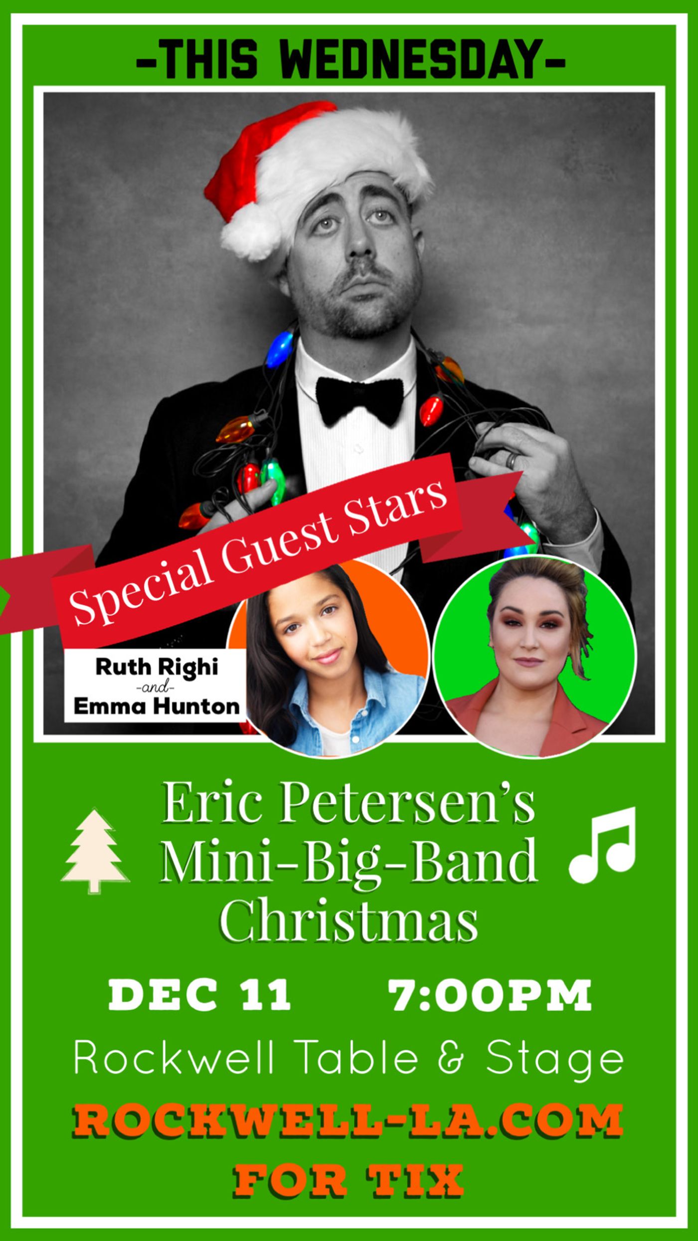 Broadway's Eric Petersen Brings Hit Christmas Cabaret ERIC PETERSEN'S MINI-BIG-BAND CHRISTMAS To Rockwell Tonight  Image