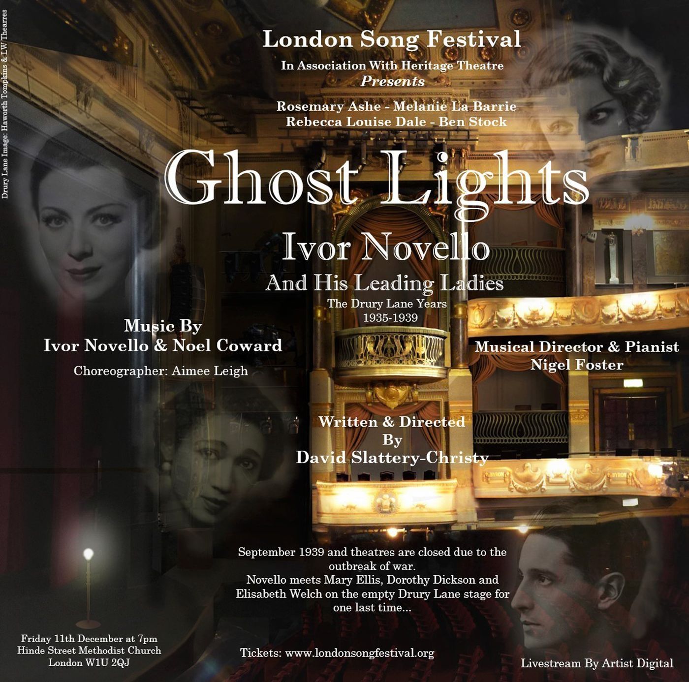 London Song Festival Presents GHOST LIGHTS: IVOR NOVELLO & HIS LEADING LADIES London Song Festival Presents GHOST LIGHTS: IVOR NOVELLO & HIS LEADING LADIES Image