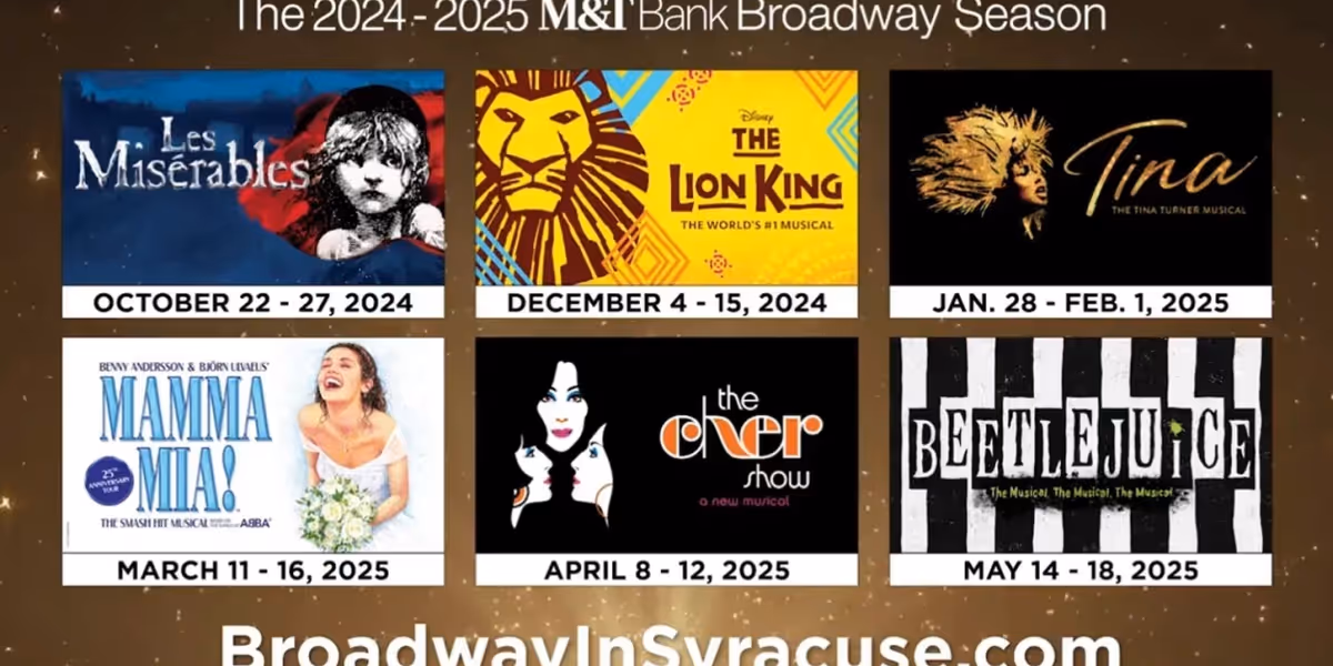 BEETLEJUICE, THE CHER SHOW, and More Set For Broadway in Syracuse 2024-25 Season