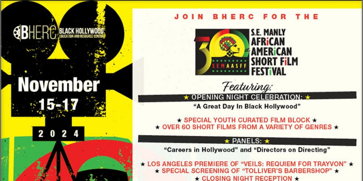 The Black Hollywood Education and Resource Center Honors Filmmakers At Upcoming 30th Short Film Festival