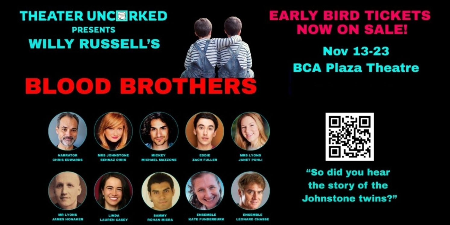 BLOOD BROTHERS to be Presented at Theater UnCorked in November  Image