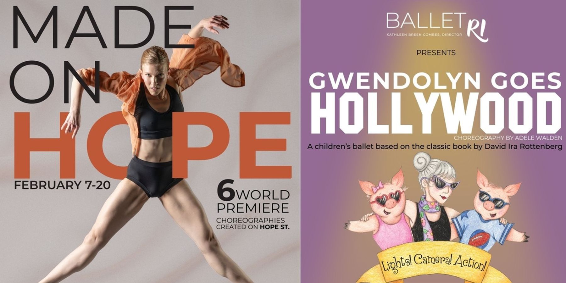 Ballet Rhode Island to Debut MADE ON HOPE and GWENDOLYN GOES HOLLYWOOD