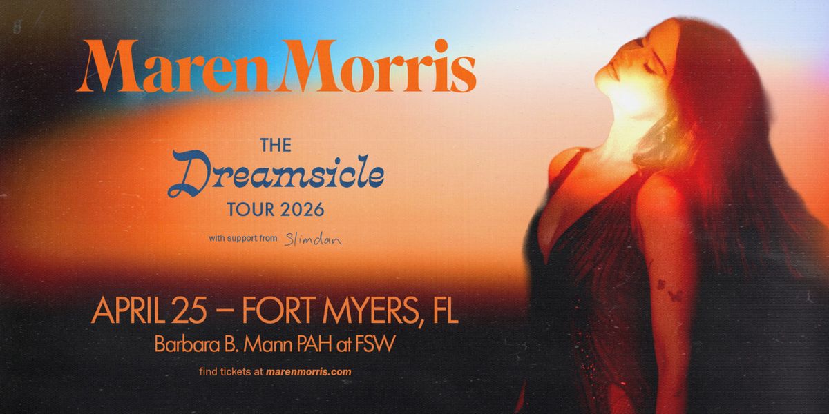 Maren Morris Brings THE DREAMSICLE TOUR to Barbara B. Mann Performing Arts Hall in April 2026