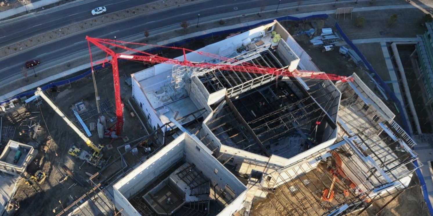 Beam Raising Ceremony Marks Significant Progress at The Ruth and Nathan Hale Theater  Image