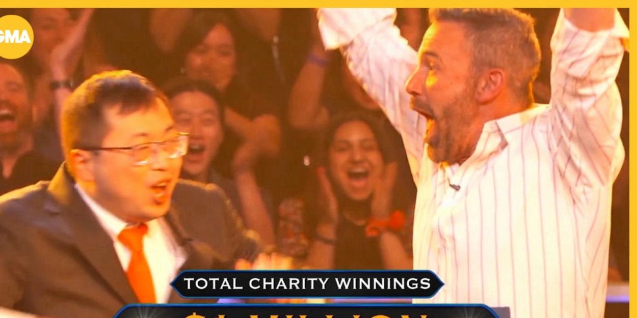 Ben Affleck and Jamie Ding Win Big on WHO WANTS TO BE A MILLIONAIRE for Charity Video