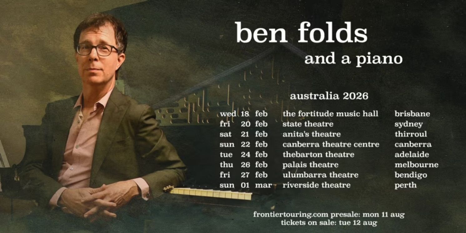 Ben Folds To Return To Tour Australia In 2026  Image