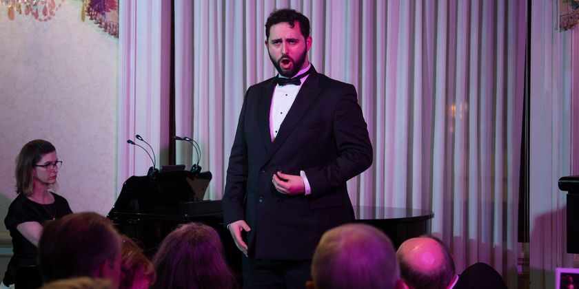 Benjamin Sokol Awarded Carlisle Floyd Centennial Prize by Sherrill Milnes VOICE Programs Photo