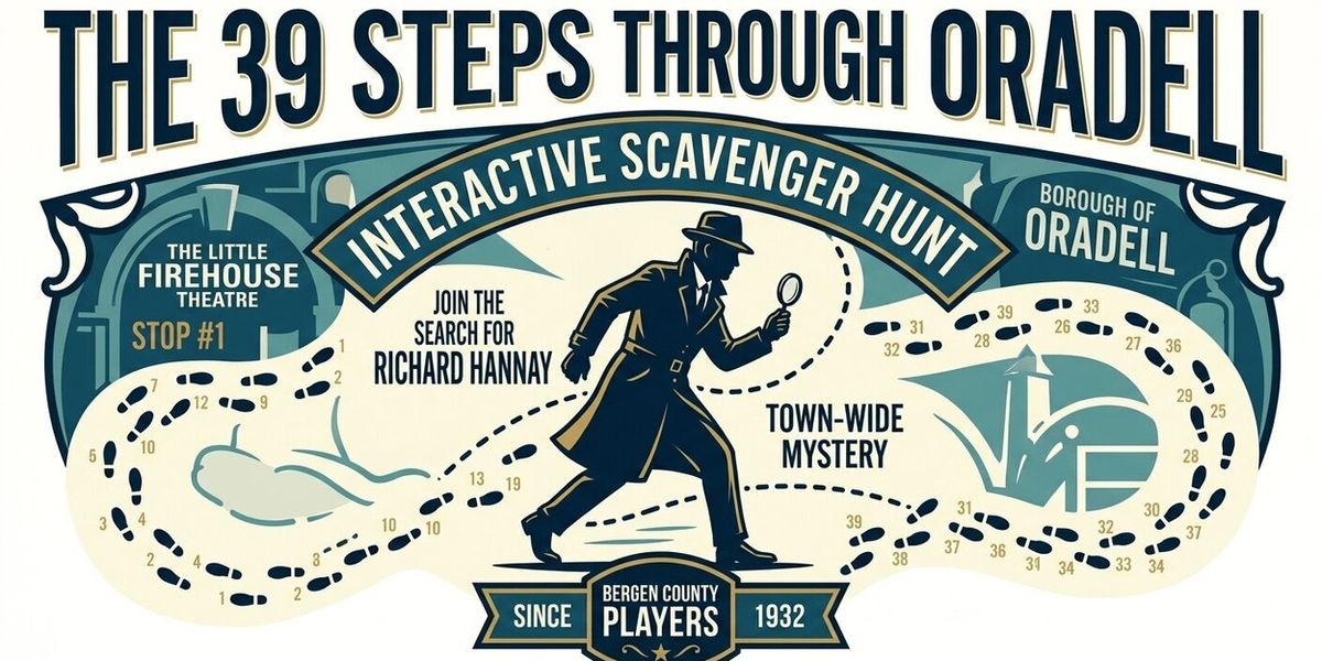Bergen County Players to Launch Interactive Scavenger Hunt To Win Free Tickets to THE 39 STEPS