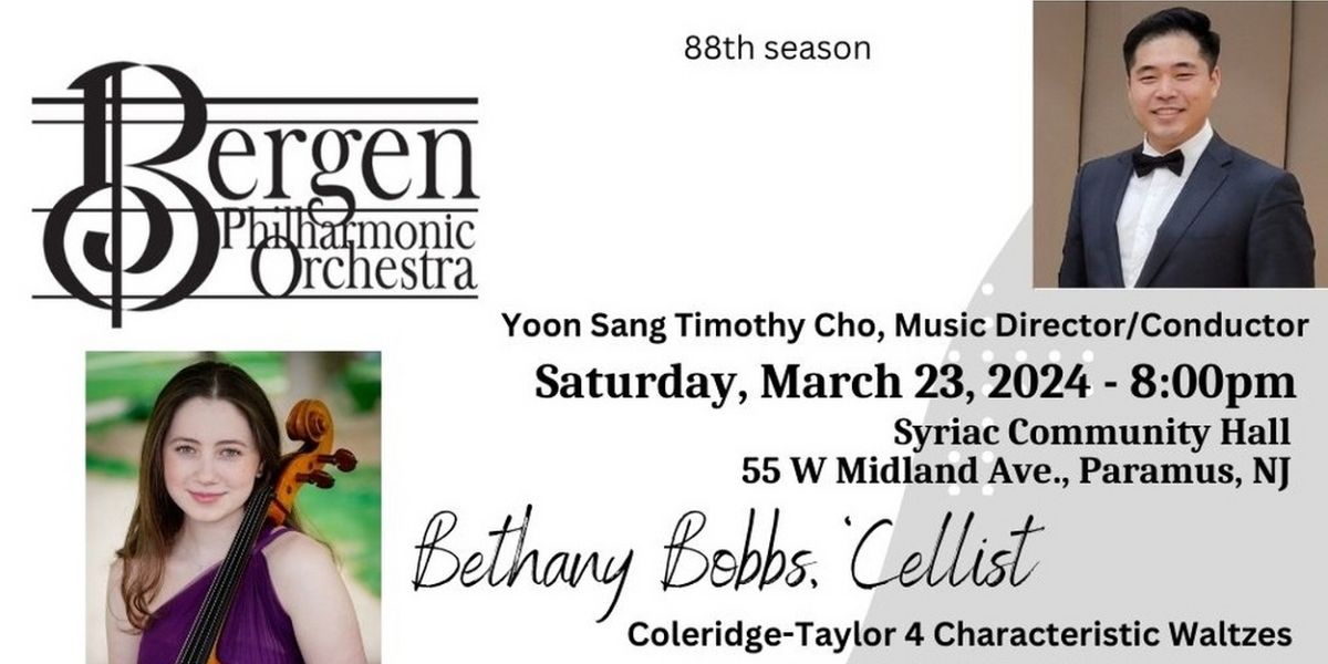 Bergen Philharmonic's 88th Season to Continue with Second Concert in March