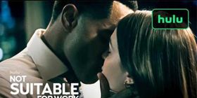 Bill and AJ Share a Kiss in New Clip from NOT SUITABLE FOR WORK on Hulu