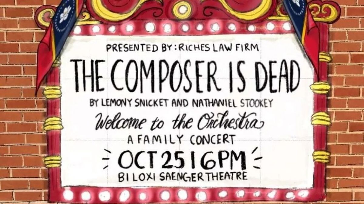 Biloxi Civic Orchestra Will Bring THE COMPOSER IS DEAD to Biloxi Saenger Theatre