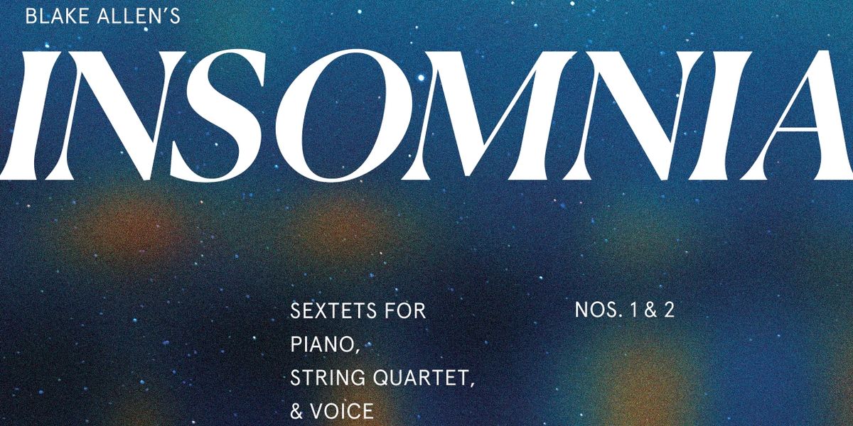 Blake Allen's INSOMNIA to Receive Recording Featuring Jeanna de Waal and Cree Carrico