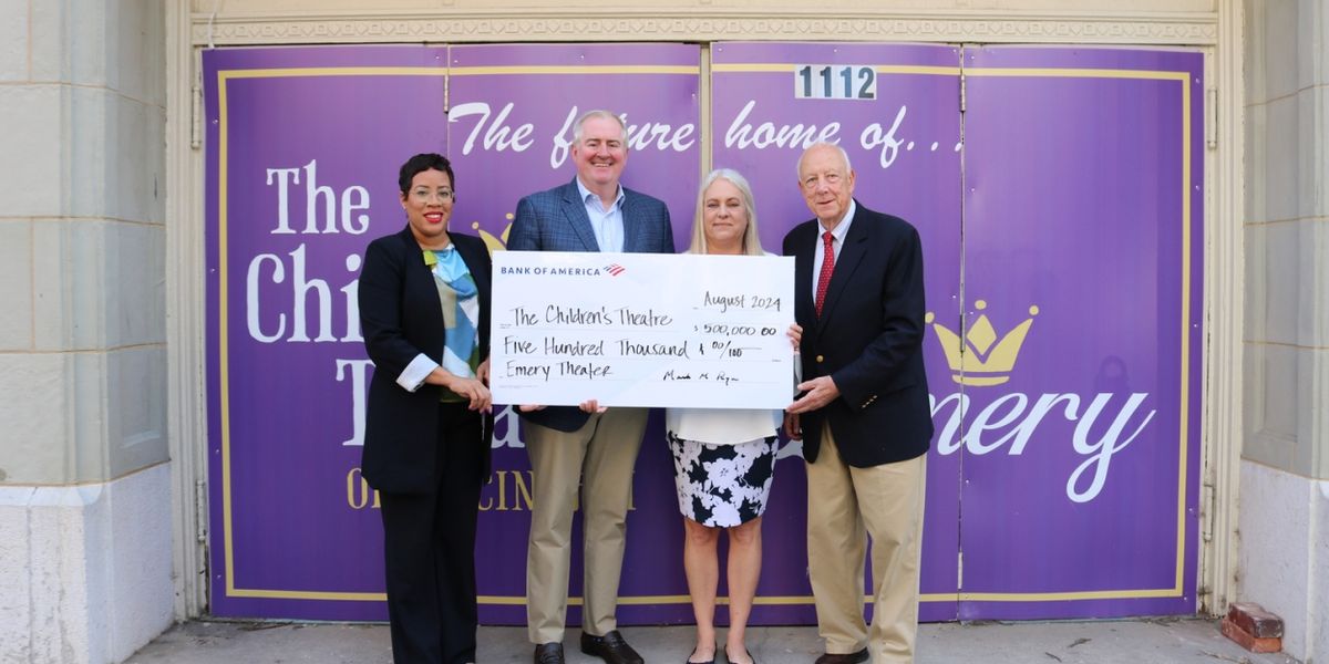 BofA Awards $500K Anchor Grant To The Children's Theatre Of Cincinnati