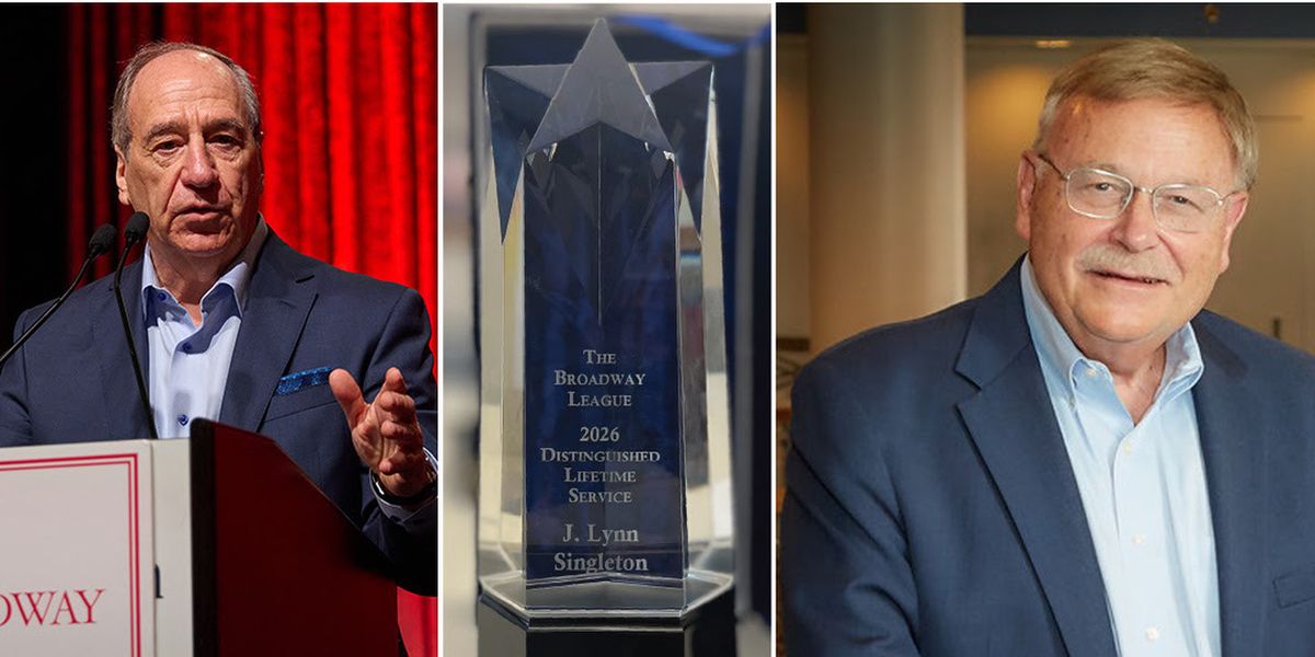 Broadway League Honors J.L. 'Lynn' Singleton with Distinguished Lifetime Service Award