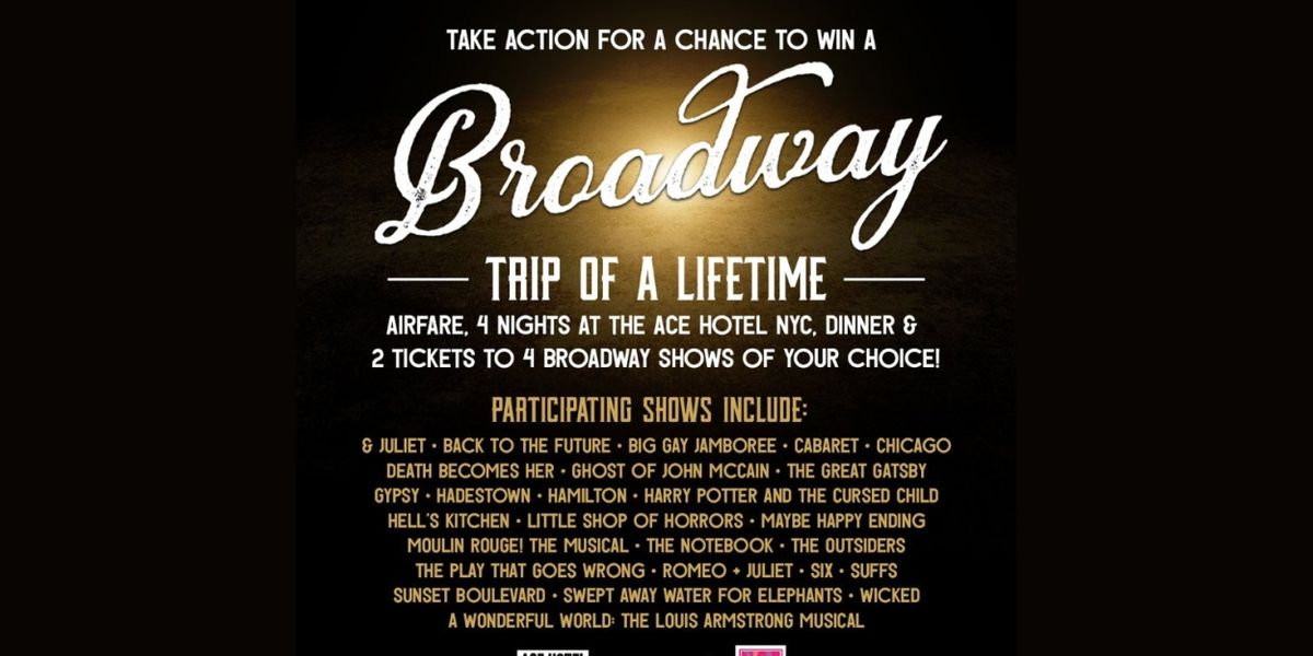 Broadway Votes and HeadCount Launch Voter Engagement Sweepstakes For Broadway Fans