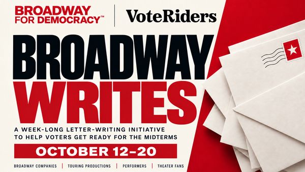 Broadway for Democracy & VoteRiders Launch Letter-Writing Initiative, Broadway Writes Photo