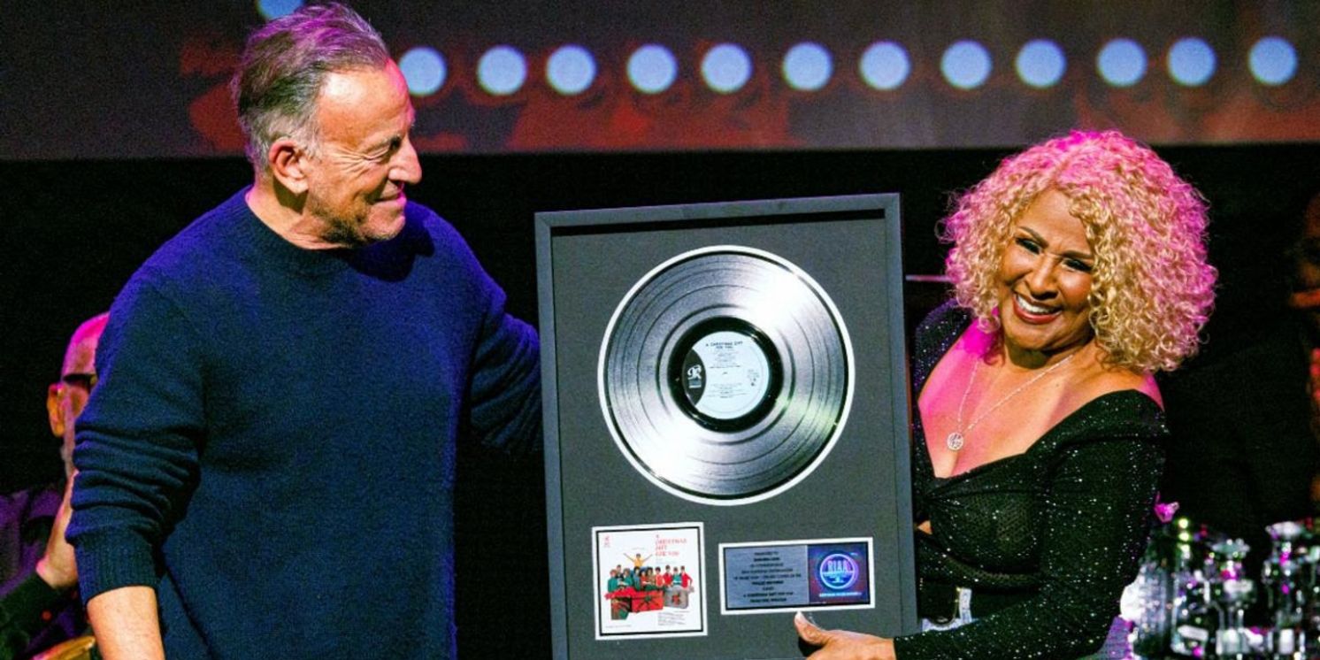 Bruce Springsteen Presents Platinum Award to Darlene Love at Her 'Love for the Holidays' Concert at the Town Hall  Image