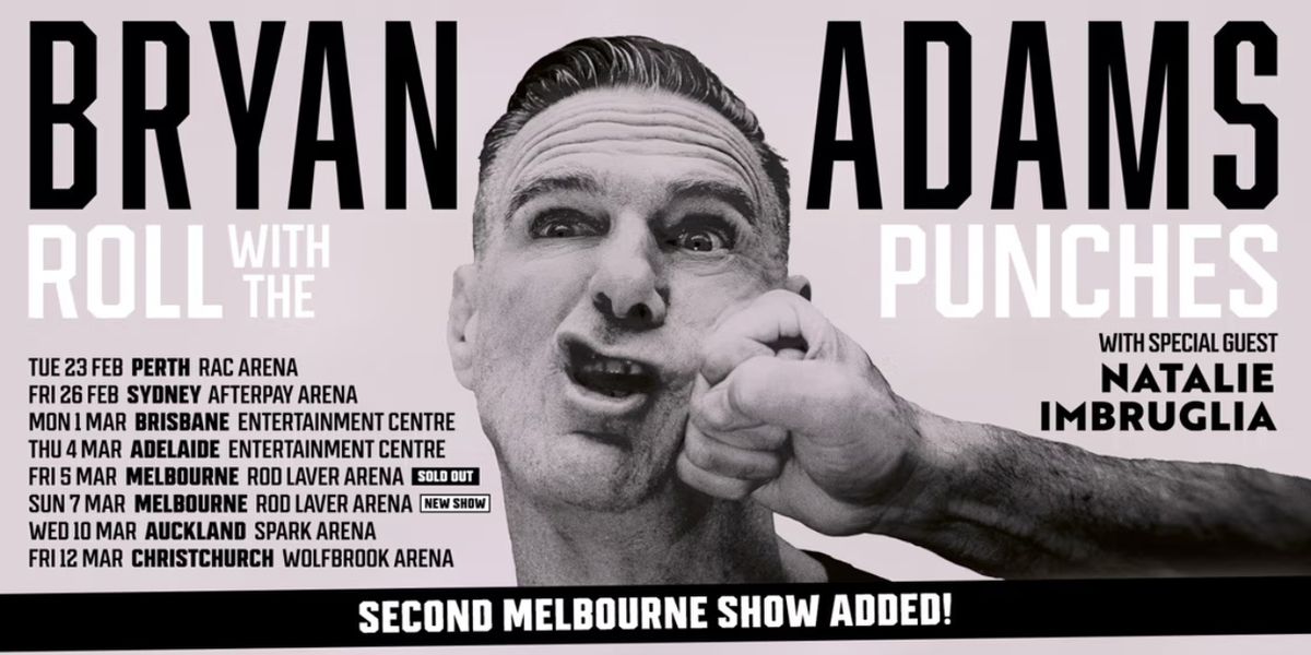 Bryan Adams ROLL WITH THE PUNCHES Tour to Add Second Melbourne Show
