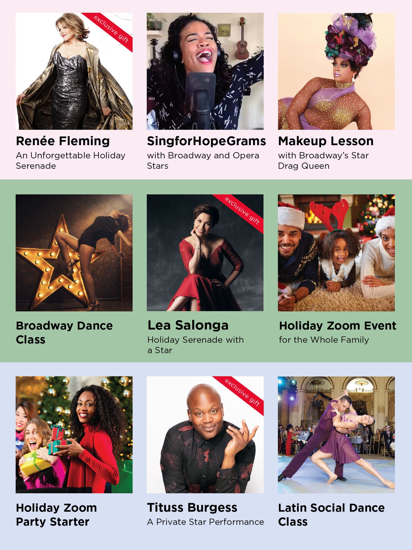 Renée Fleming, Lea Salonga and Tituss Burgess Headline Sing for Hope's Live Online Arts Experiences  Image