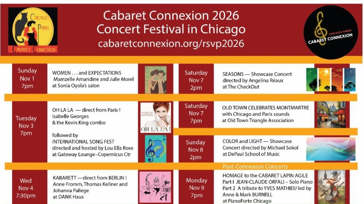 CABARET CONNEXION Festival to Present International Artists in Chicago