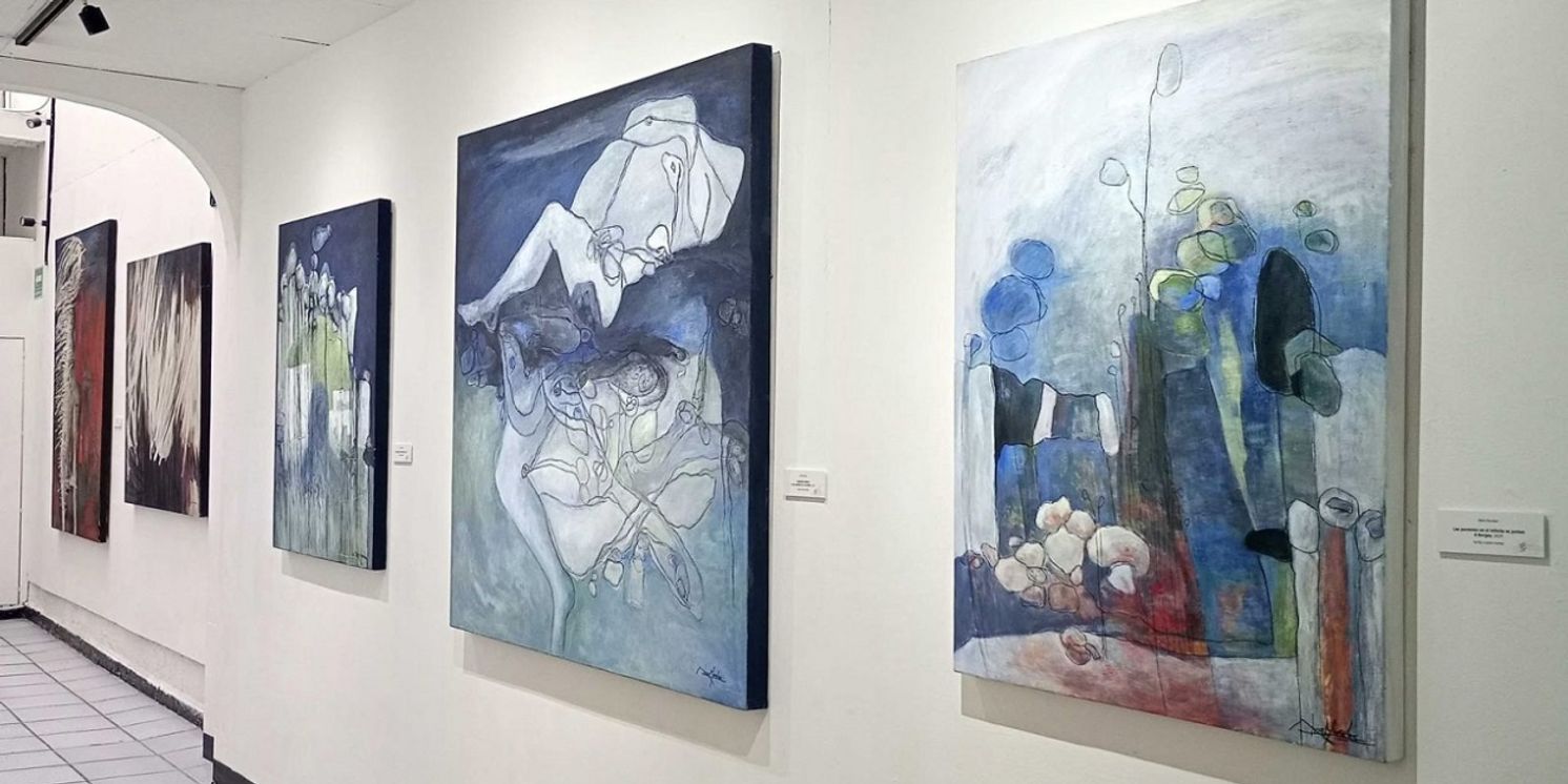 Caligrafía Del Dolor. Atrás, El Rosa De Aliria Morales, Finaliza Su Periodo De Exhibición En El Salón De La Plástica Mexicana  Image