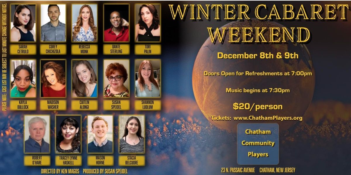 CCP's New Cabaret Series WINTER CABARET WEEKEND Begins This Month
