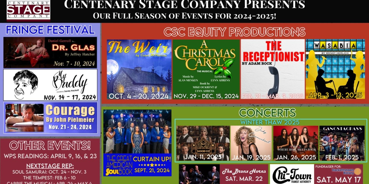 Centenary Stage Company Announces Its 2024-2025 Season Of Theatre, Music And Dance In Hackettstown  Image