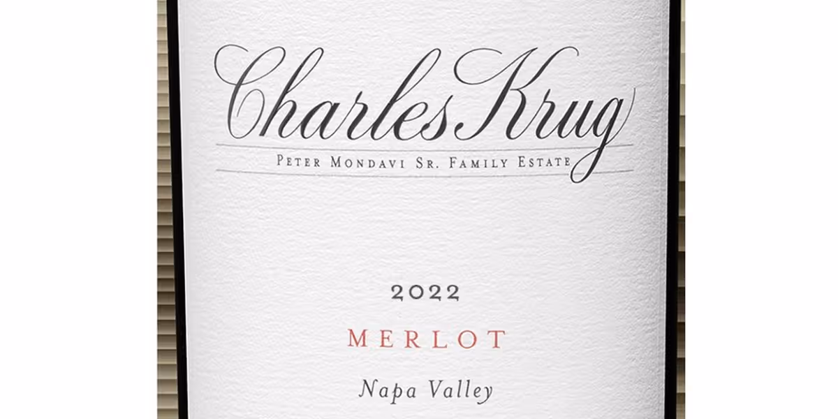 CHARLES KRUG 2022 Napa Valley Merlot-A Delightful Spring Sip