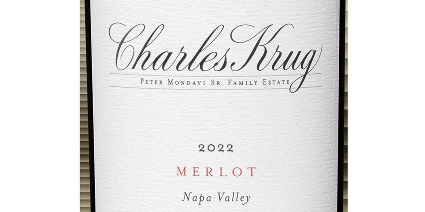 CHARLES KRUG 2022 Napa Valley Merlot-A Delightful Spring Sip  Image