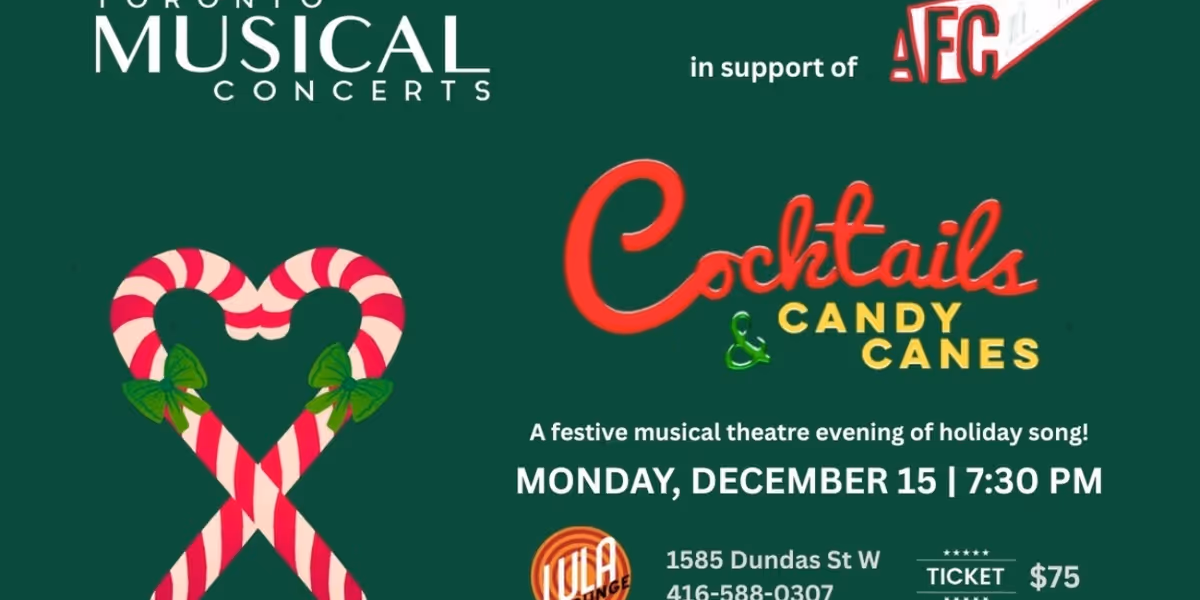 COCKTAILS & CANDY CANES Holiday Concert Will Benefit The AFC