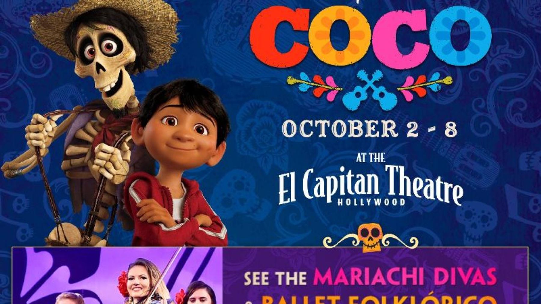 COCO Returns to El Capitan Theatre with Live Performance and Fiesta Events