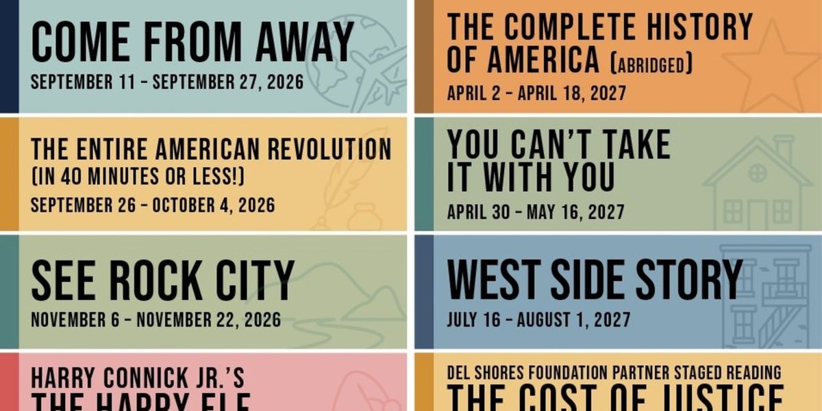 COME FROM AWAY, WEST SIDE STORY, and More Set For Chattanooga Theatre Centre 2026-2027 Season