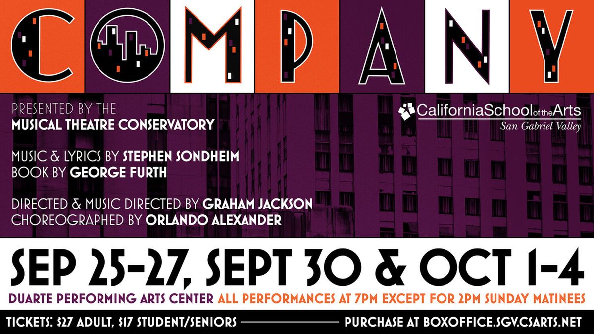 COMPANY to Open at CSArts-SGV in Duarte