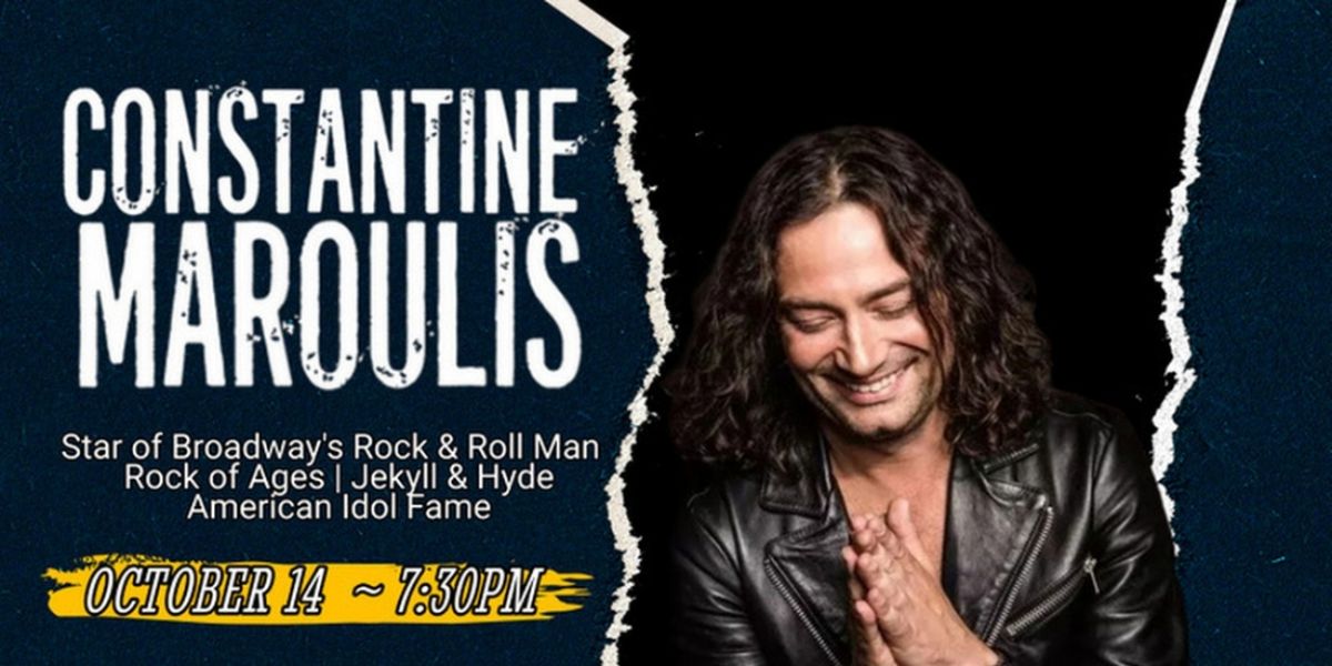 CONSTANTINE MAROULIS LIVE! Announced At Sieminski Theater, October 14