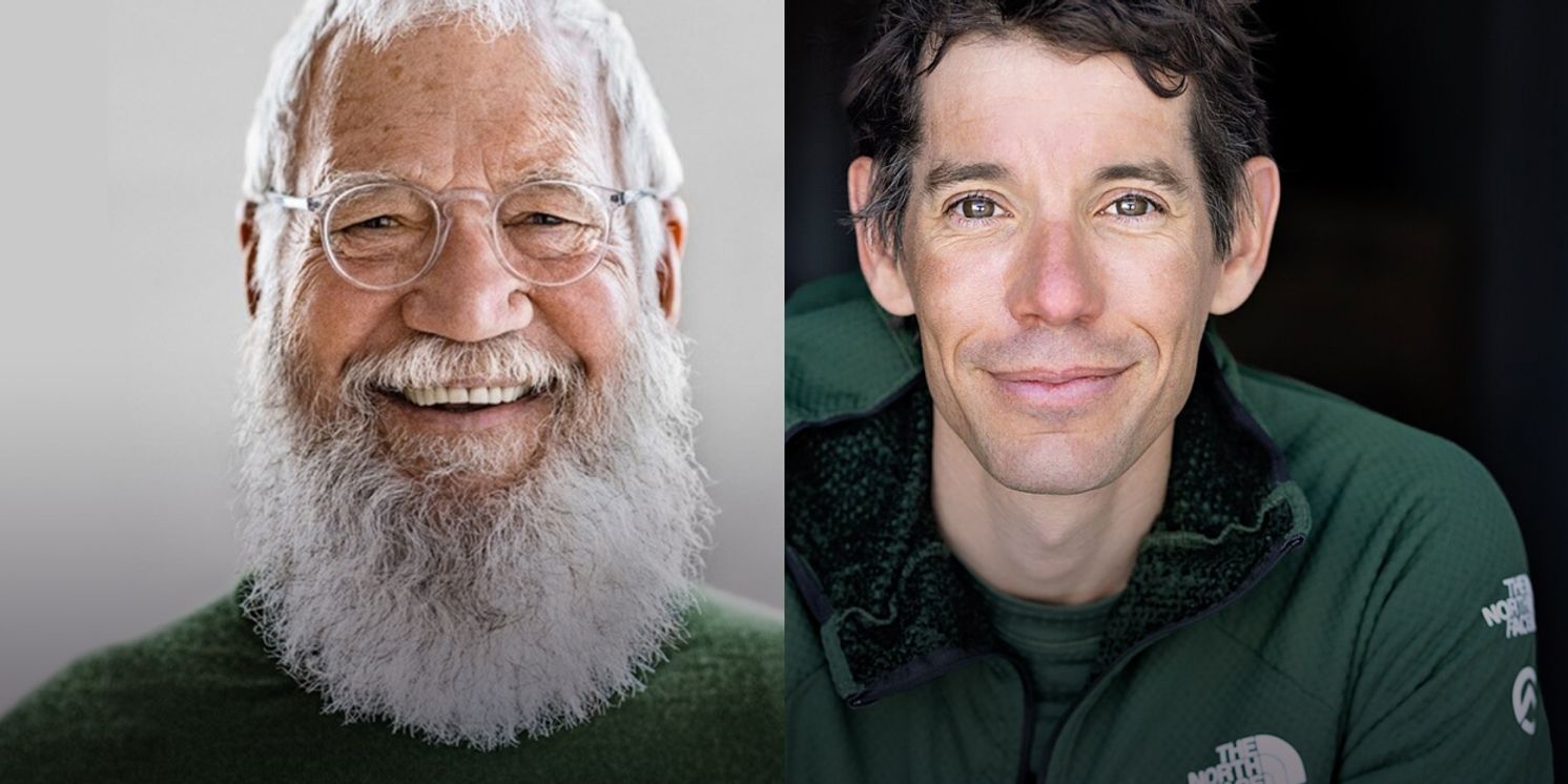 CONVERSATIONS: David Letterman with Alex Honnold to be Presented at PAC NYC  Image