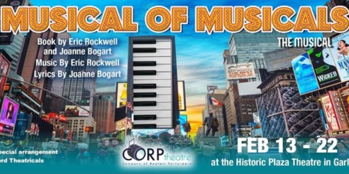 CORP Theatre to Present MUSICAL OF MUSICALS Valentine’s Weekend