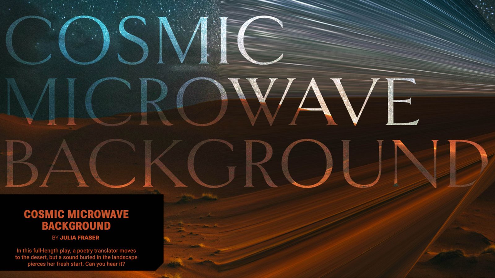 COSMIC MICROWAVE BACKGROUND Will Open New Hazlett Theater's 14th Season ...