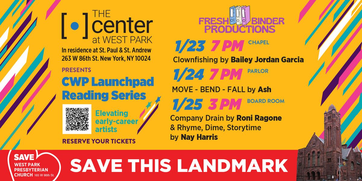 The Center at West Park to Present the CWP Launchpad Reading Series
