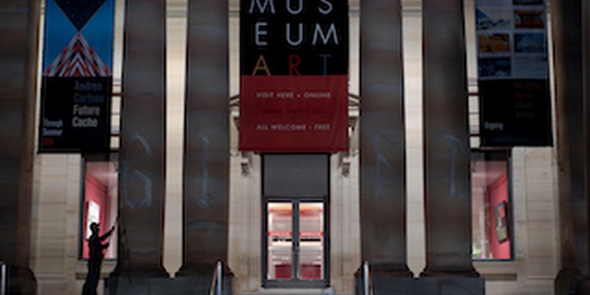 Cannupa Hanska Luger 'GIFTS' University of Michigan Campus with Public Art Installation