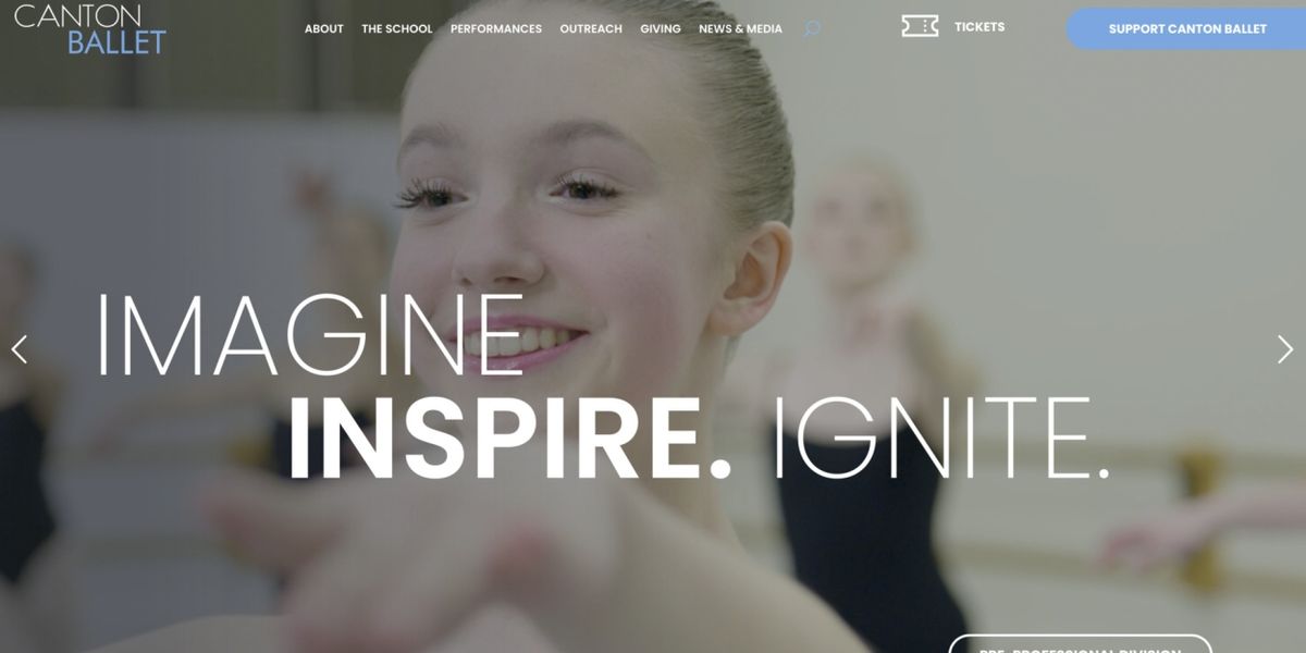 Canton Ballet Debuts New Website