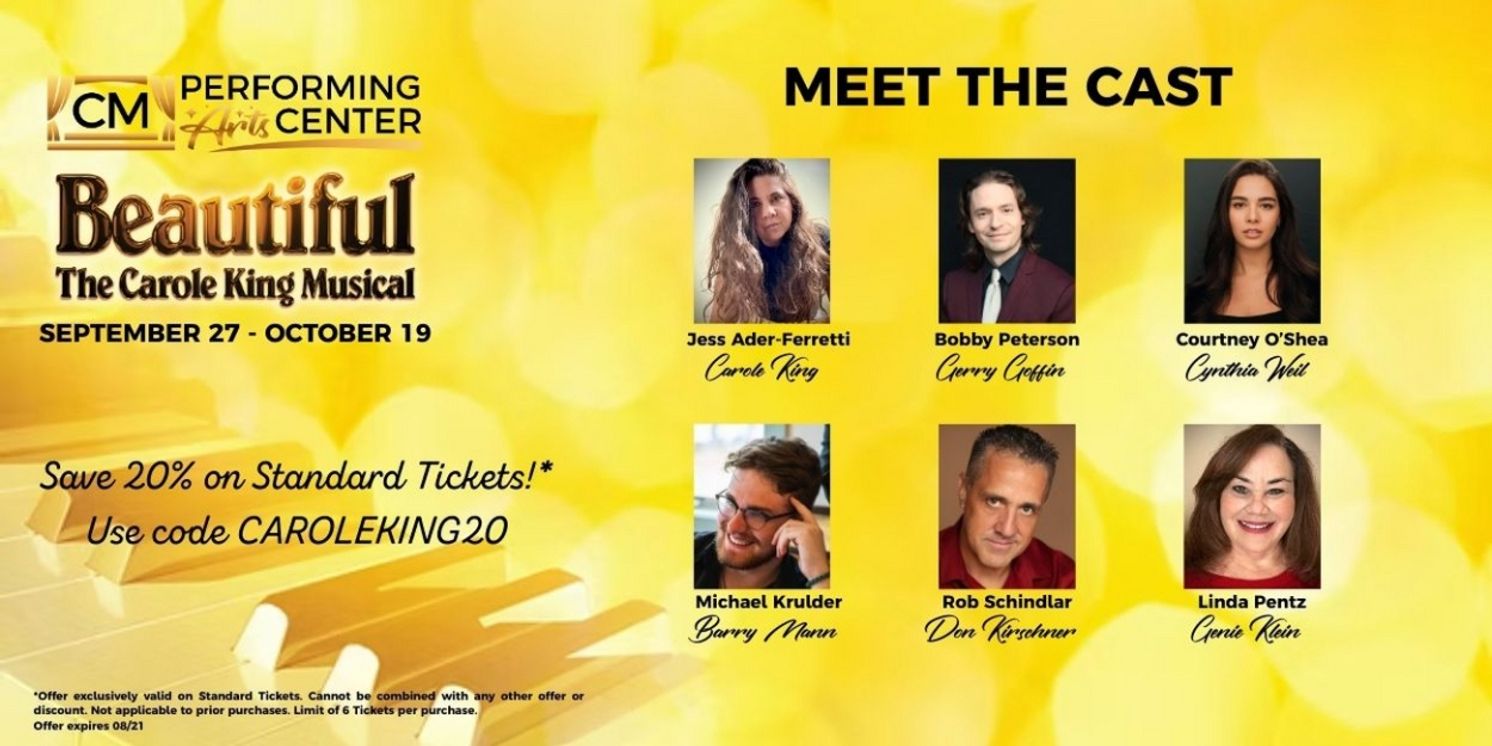 Cast Set for BEAUTIFUL: THE CAROLE KING MUSICAL at CM Performing Arts  Image