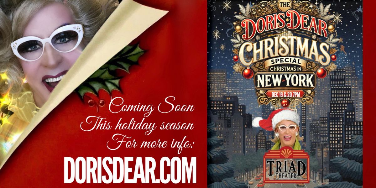 Cast Set For 11th Annual Doris Dear Christmas Special: CHRISTMAS IN NEW YORK