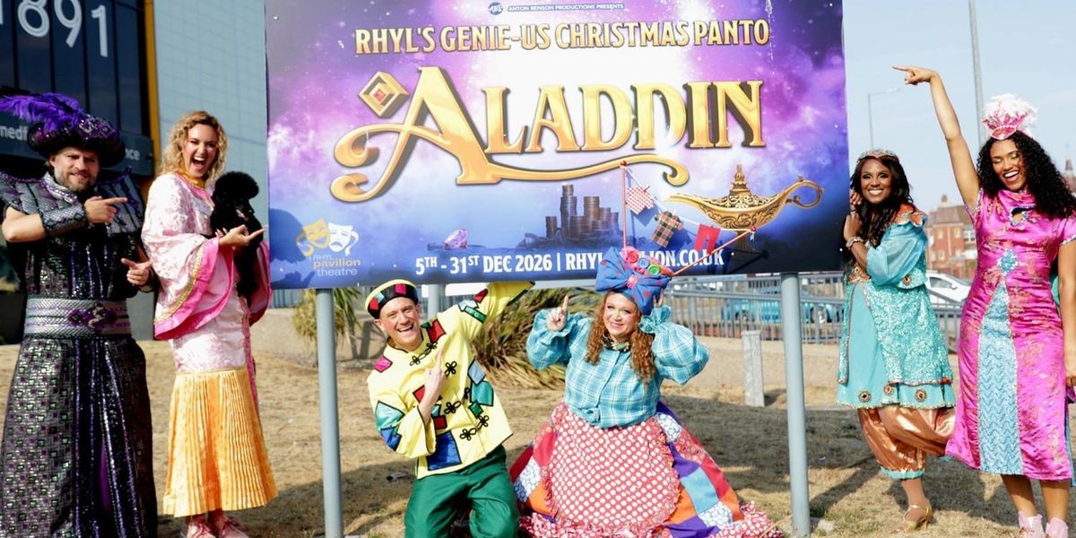 Cast Set For ALADDIN at Rhyl Pavilion Theatre This Christmas