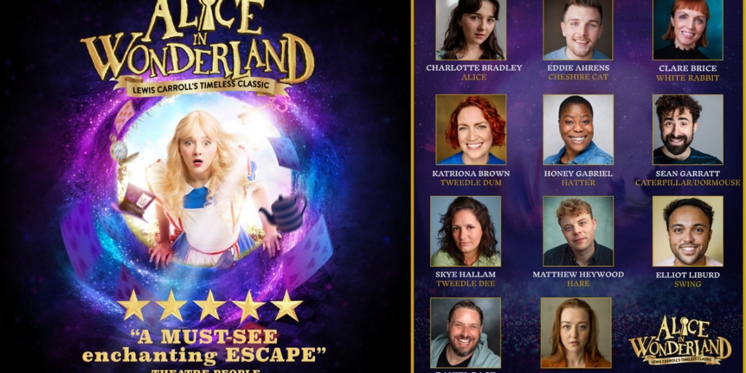 Cast Set For ALICE IN WONDERLAND at Marylebone Theatre  Image