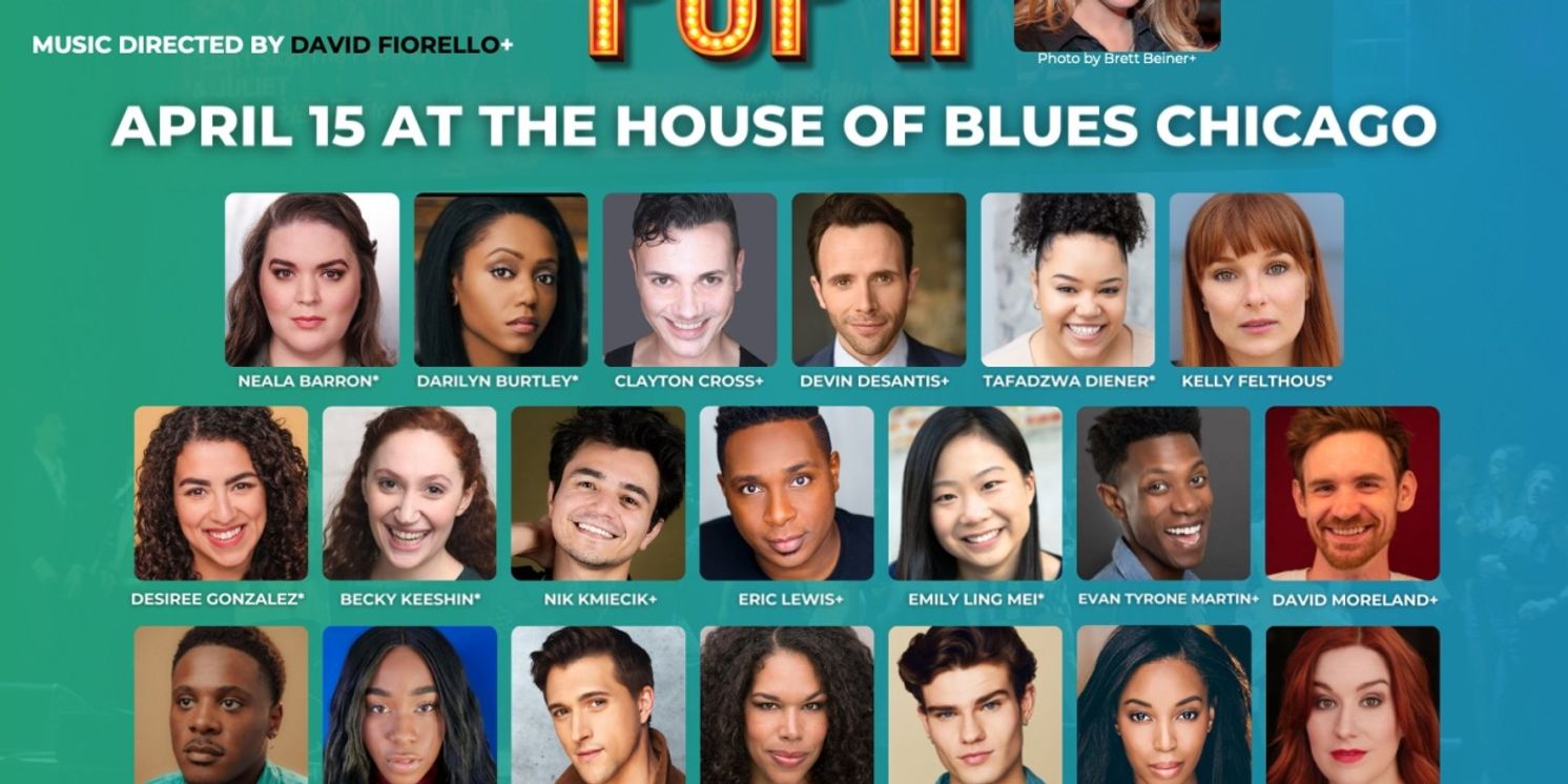 Cast Set For CHICAGO SINGS BROADWAY POP II at Porchlight Music Theatre  Image
