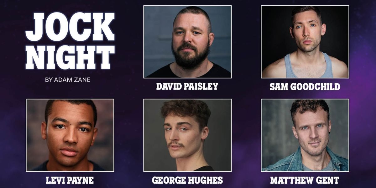 Cast Set For JOCK NIGHT at Seven Dials Playhouse